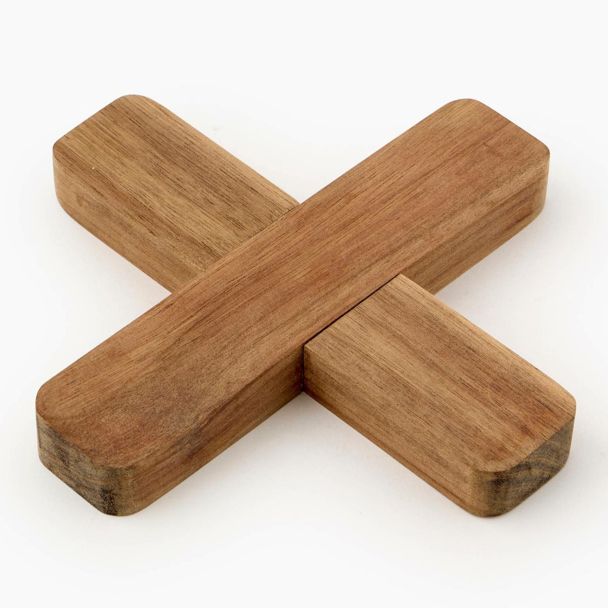 Dessous de plat, bois d'acacia naturel fonce, MONOPRIX