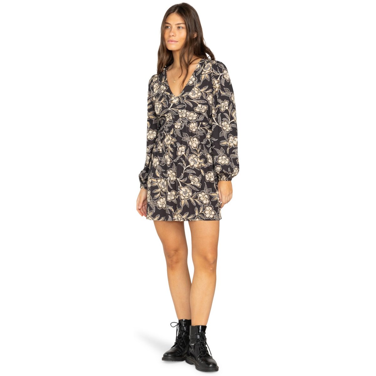 Robe courte NEW DAWN noir black sands 2, BILLABONG