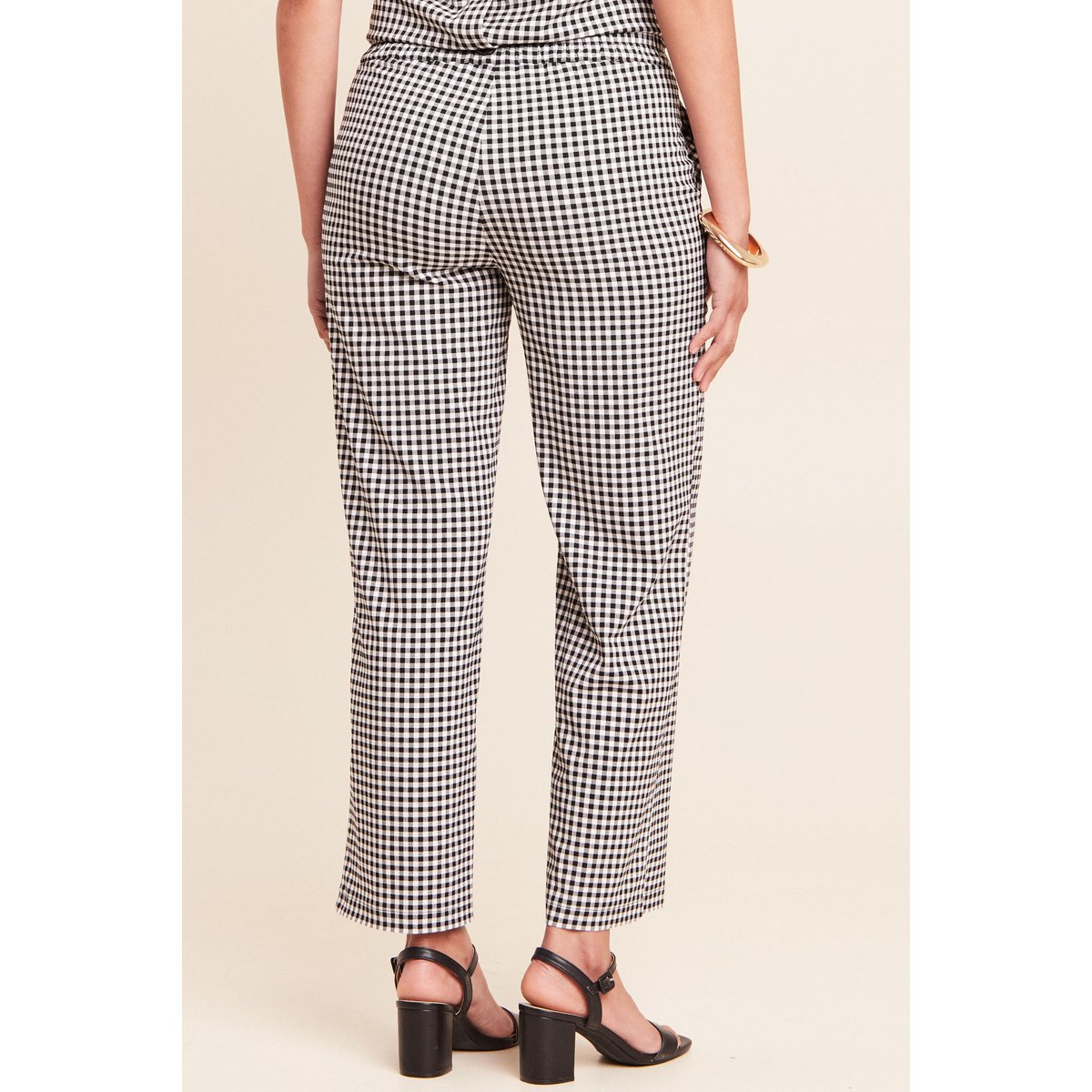 Pantalon large 7/8ème taille standard noir, BREAL