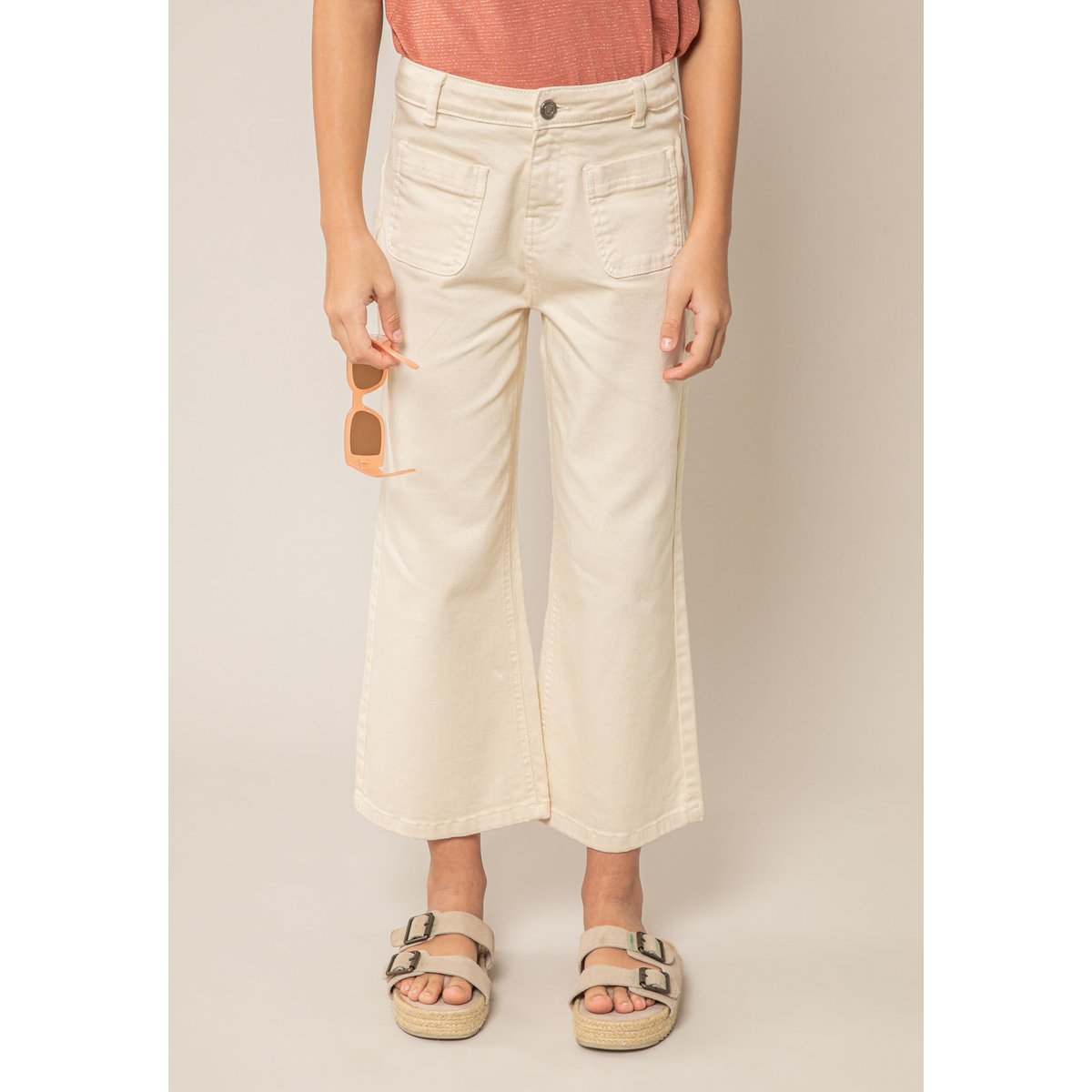 Jean widleg fille LILOO ivory, DEELUXE