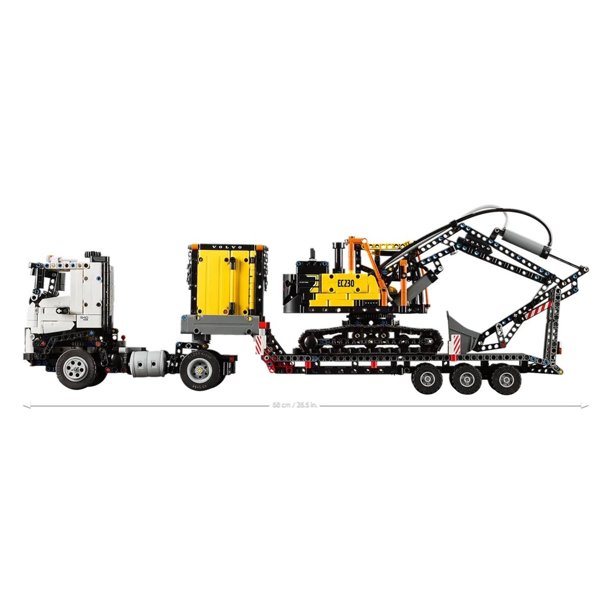 LEGO Technic - Camion Volvo FMX et Pelleteuse Électrique EC230 (42175) à Construire multicolore, LEGO