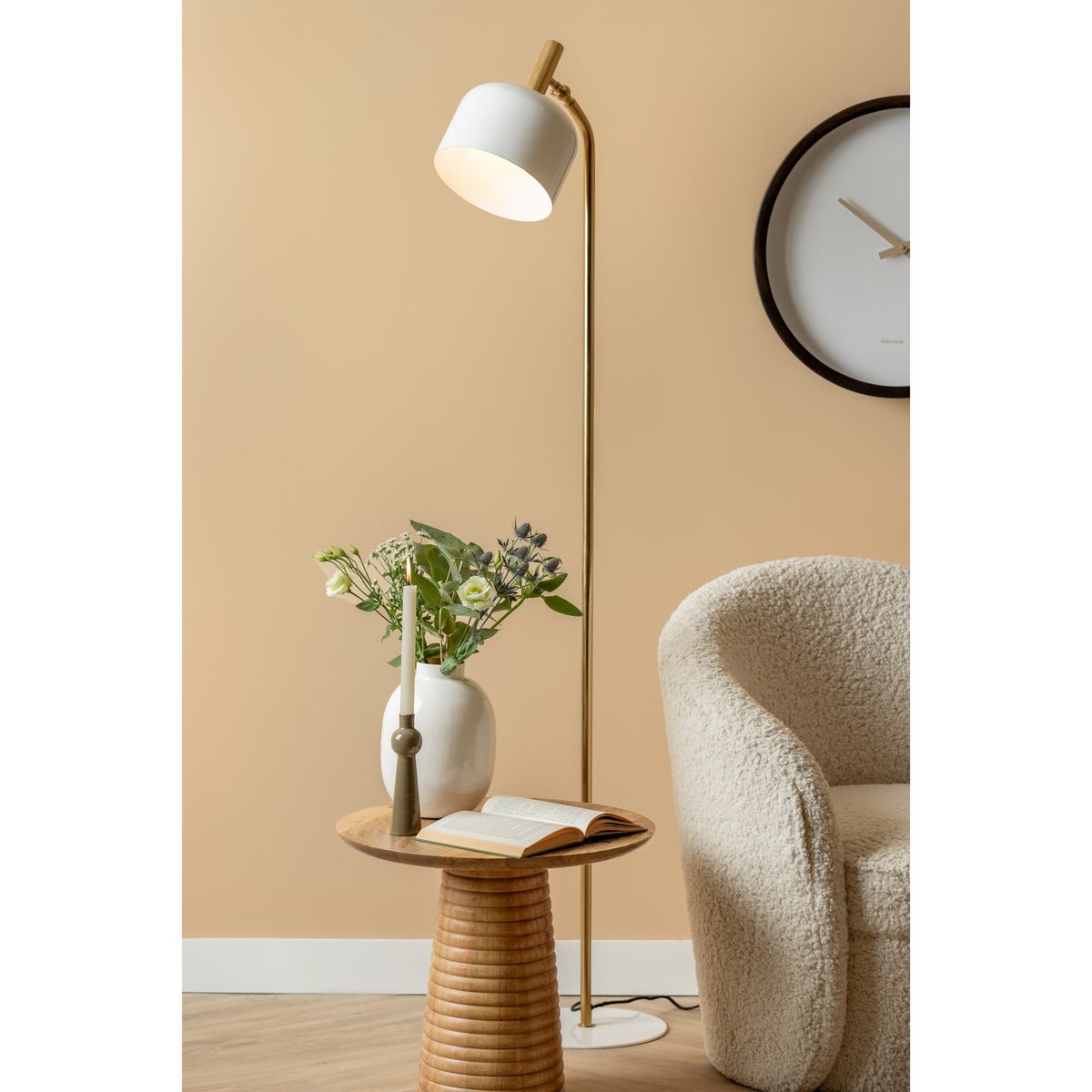 Lampadaire Le fer FLOOR LAMP SMART blanc, LEITMOTIV