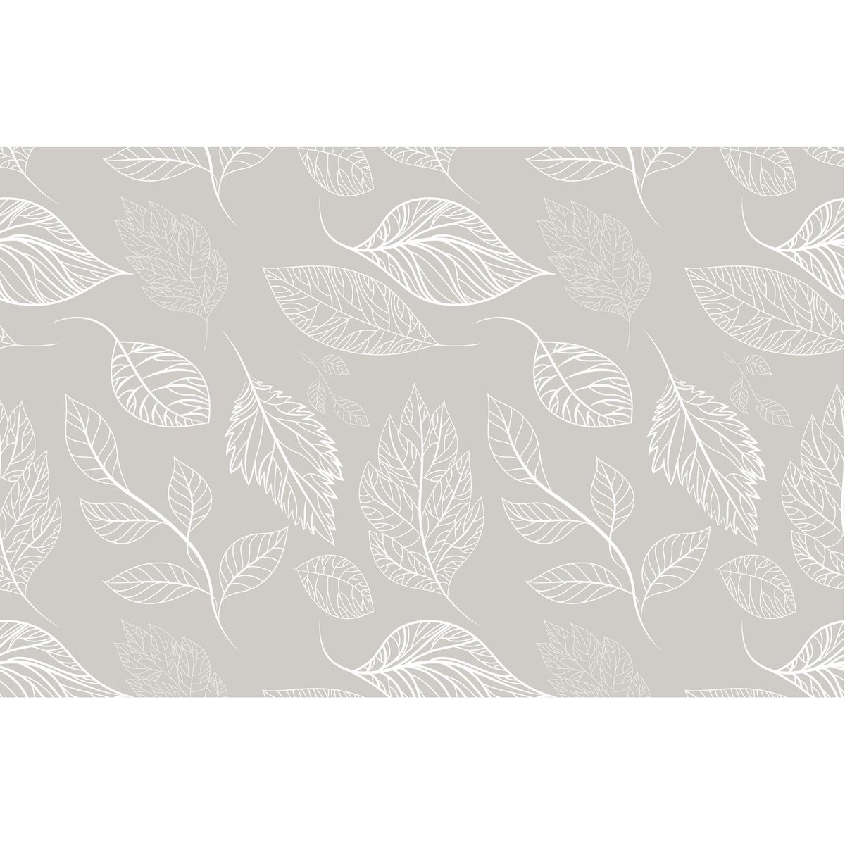 Lot de 2 sets de table motifs feuillage ROMIE beige, TOILINUX