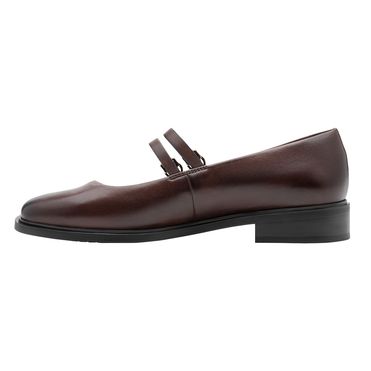 Ballerines babies en cuir marron, TAMARIS