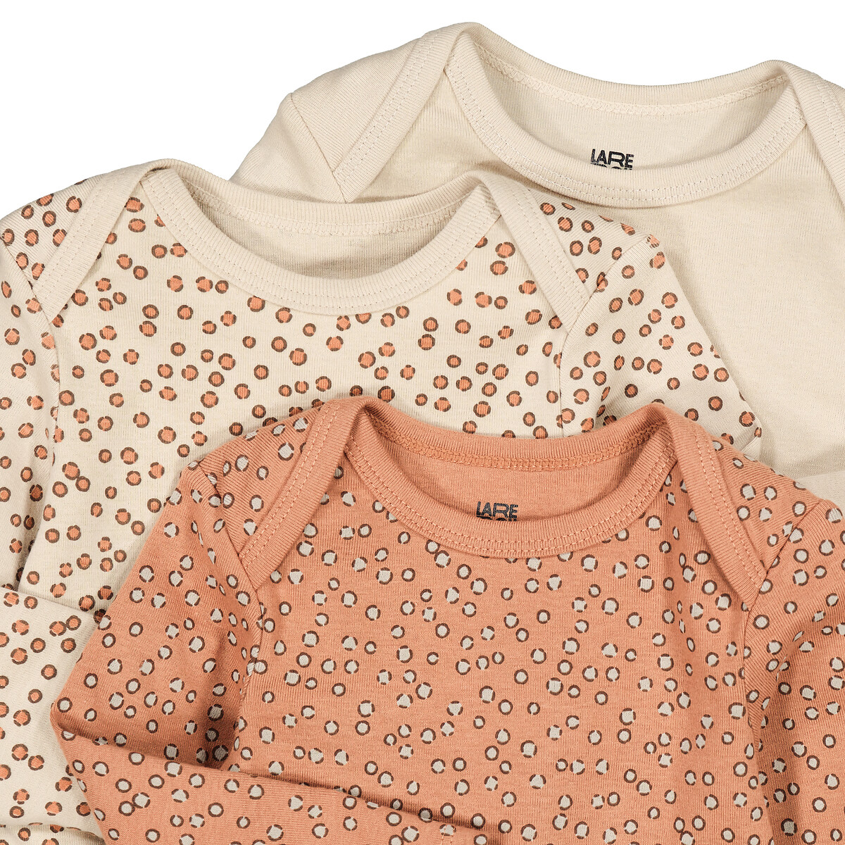 3er-Pack langärmelige Bodys farblich sortiert, LA REDOUTE COLLECTIONS