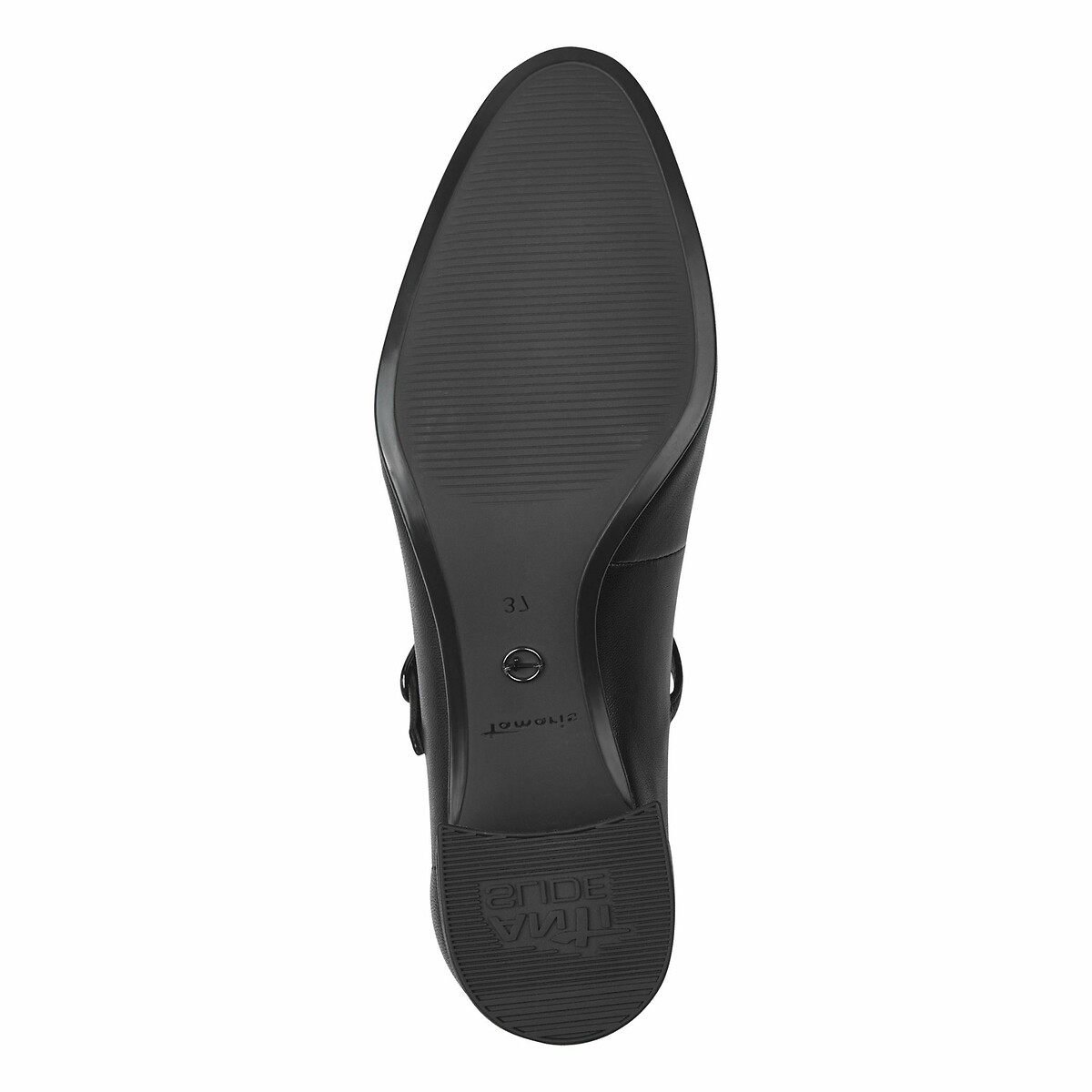 Leather Heeled Mary Janes black, TAMARIS
