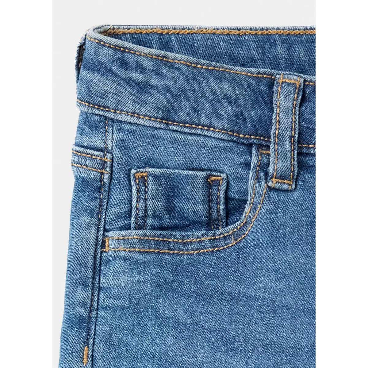 Jean droit coton bleu moyen, MANGO BABY
