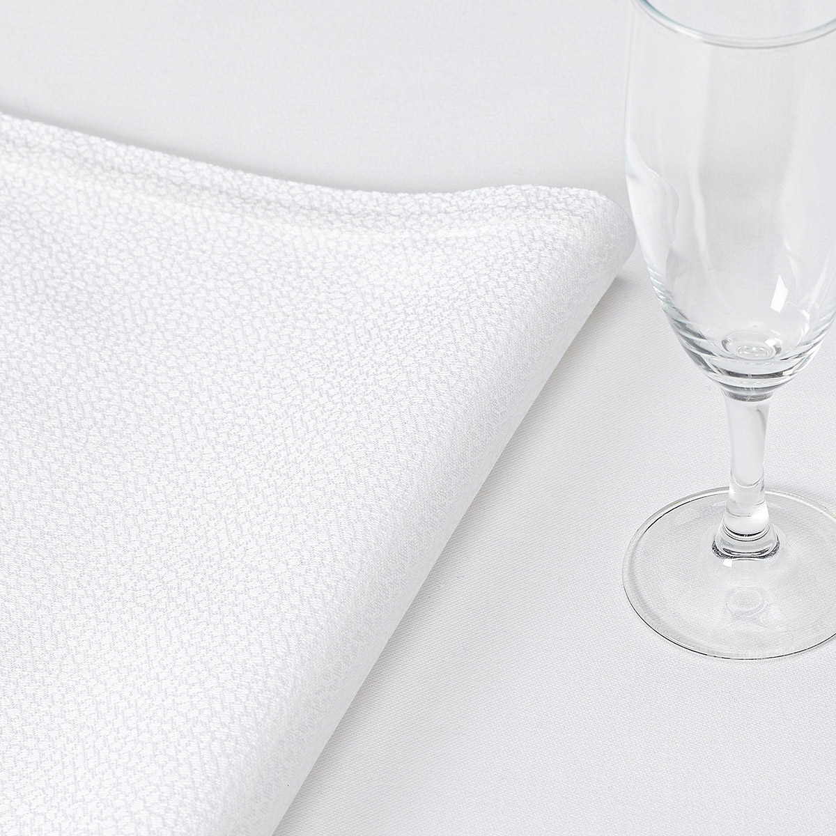 Serviette de table en Coton, GALUCHAT blanc, LE JACQUARD FRANCAIS