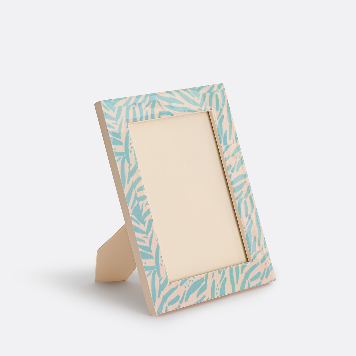 Cadre à poser, motif zébré, 16,5 x 21,5 cm, LEAN bleu, LA REDOUTE INTERIEURS