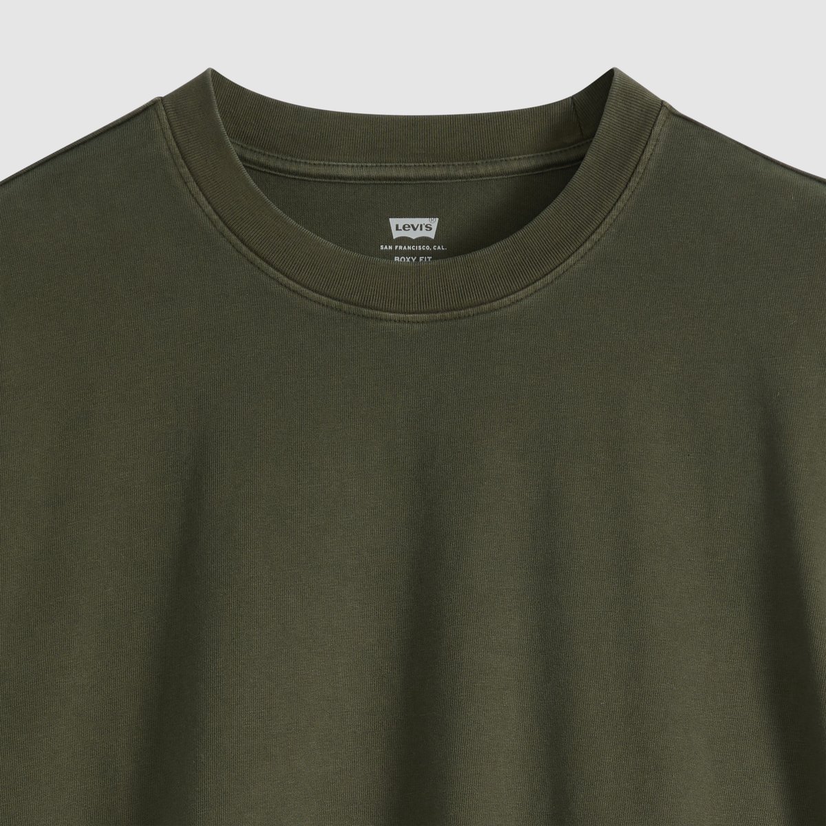 T-shirt Boxy vert - sheen wash rosin, LEVI'S
