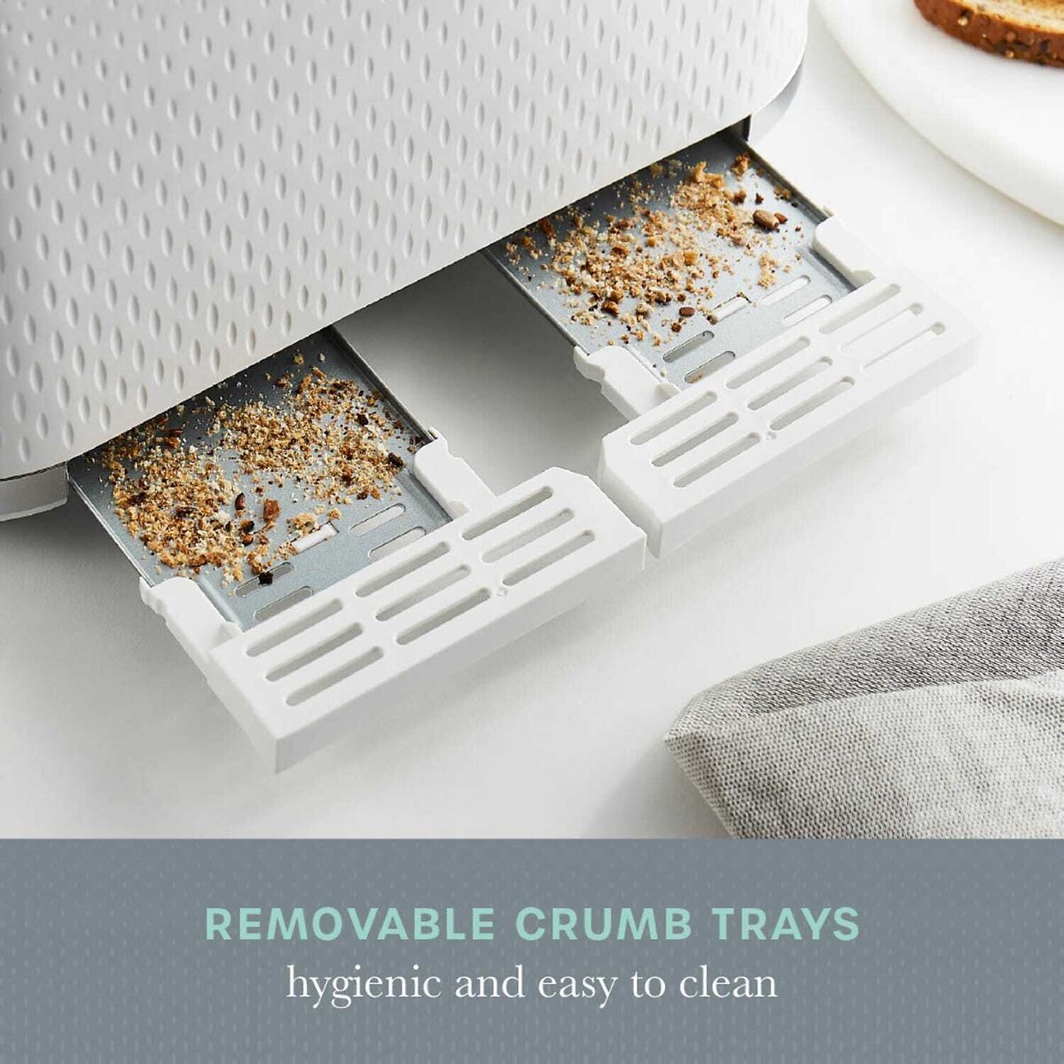 Elegance 4-Slice Toaster - ST19025 white, SWAN