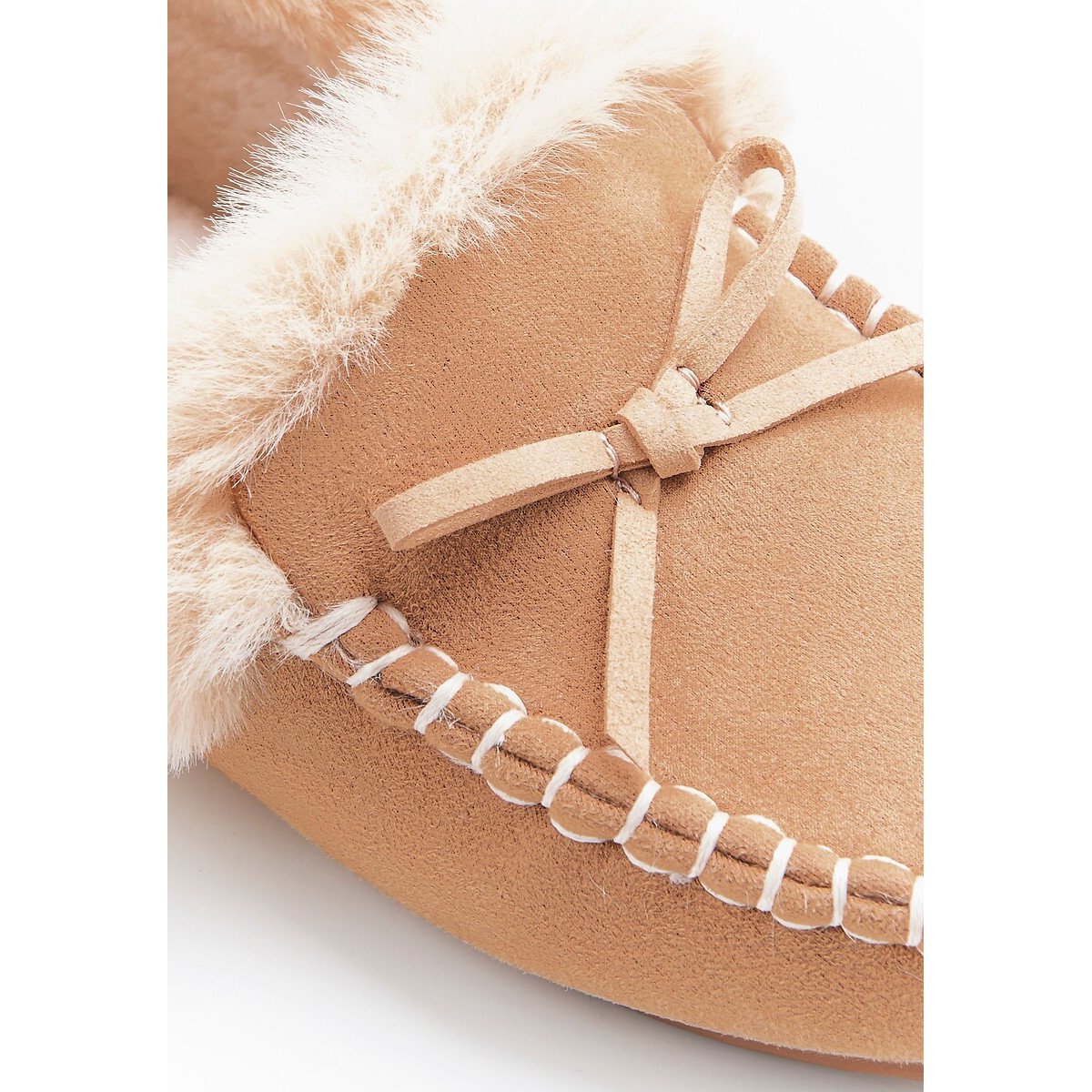 Thermolactyl Faux Fur-Lined Slippers beige, DAMART