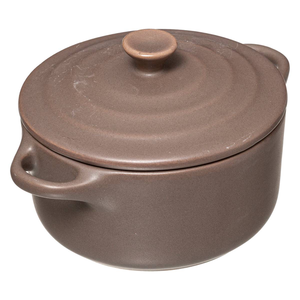 Cocotte en grès 10cm pour préparations individuelles marron, 5FIVE SIMPLY SMART