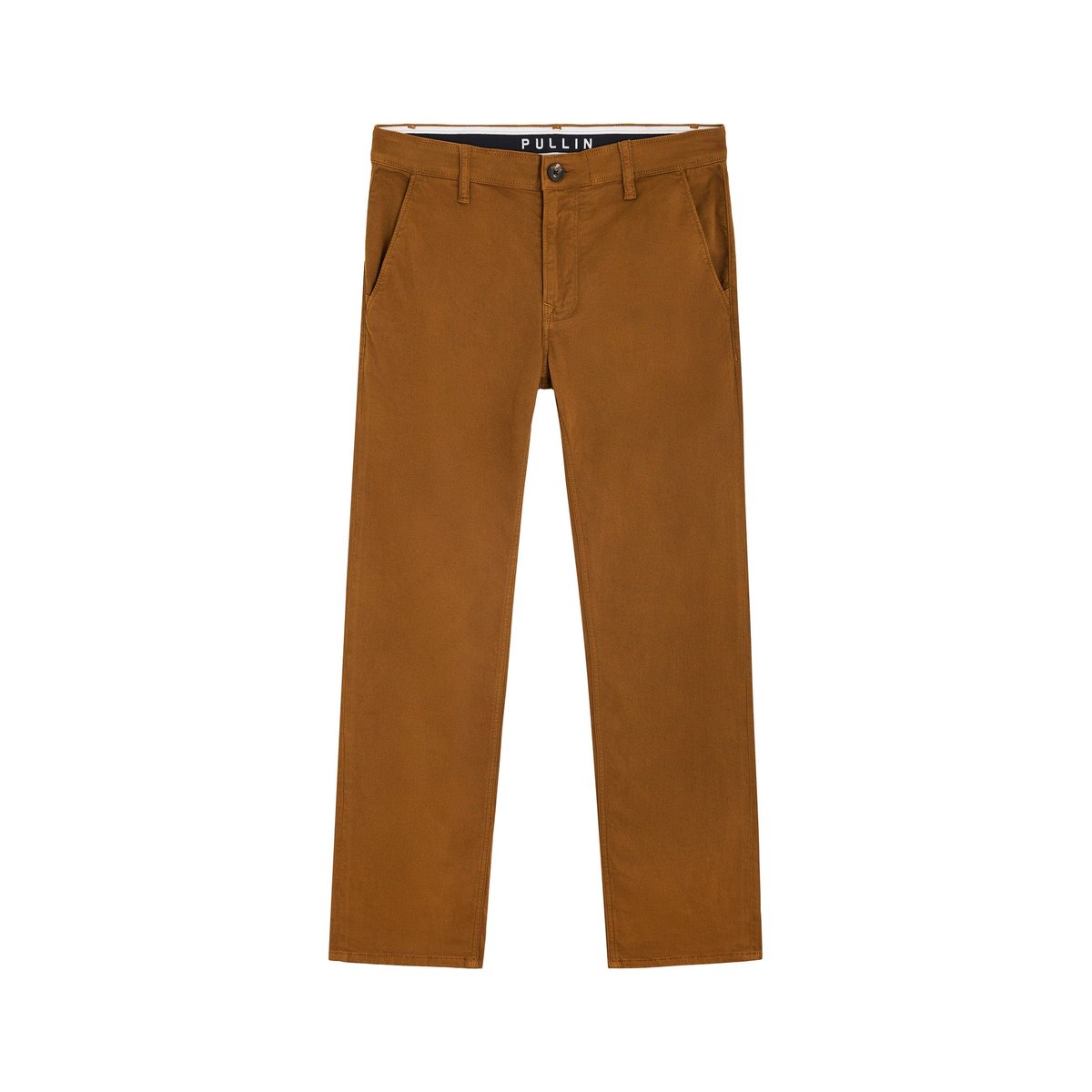 PANTALON CHINO BROWNY marron, PULLIN