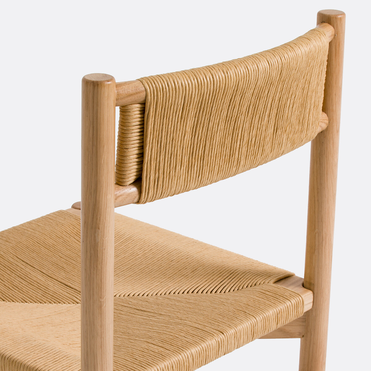 Lot 2 chaises chêne et corde de papier, Marrathy chêne, LA REDOUTE INTERIEURS