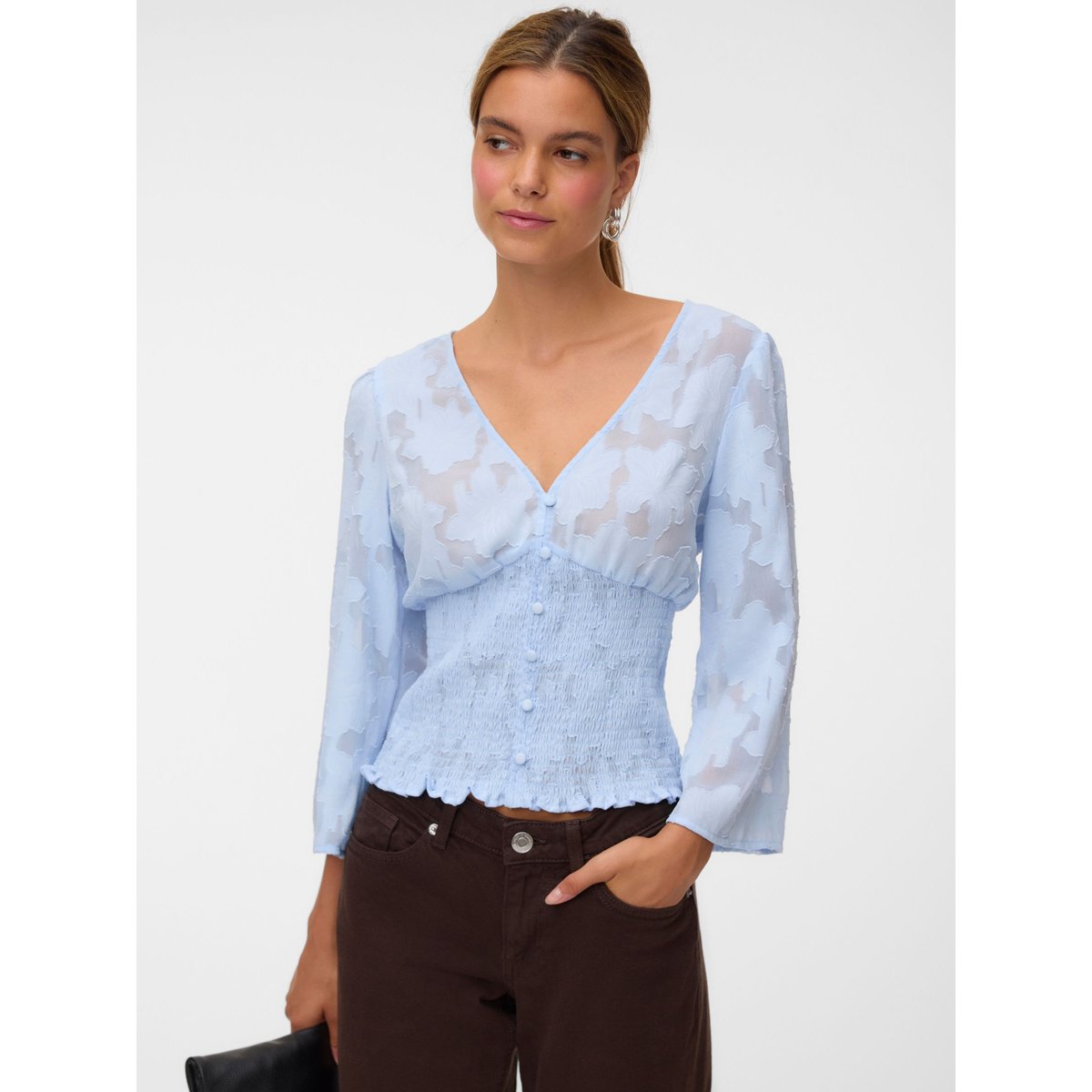 Chemise cashmere blue, VERO MODA