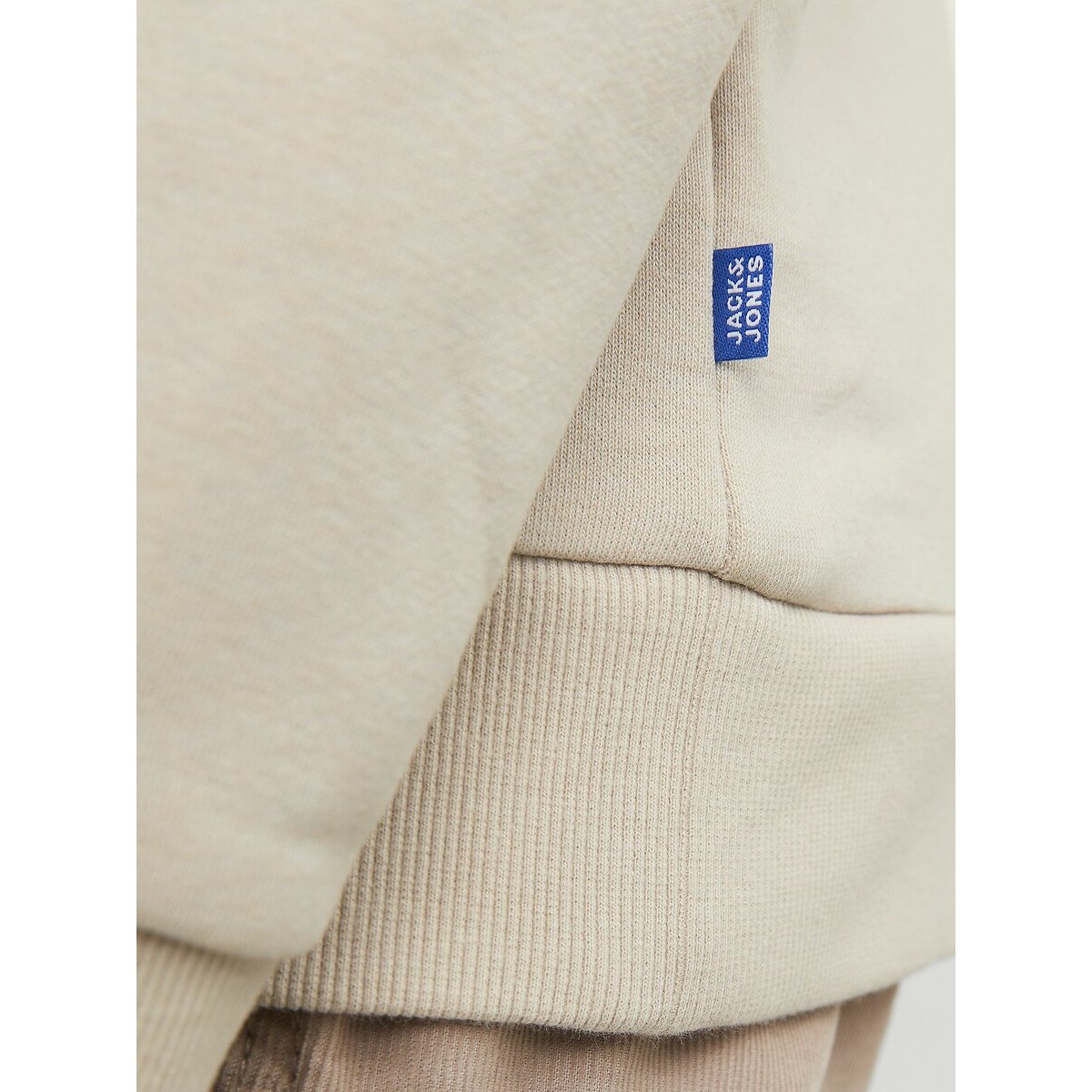 Sweat col rond uni beige, JACK & JONES JUNIOR