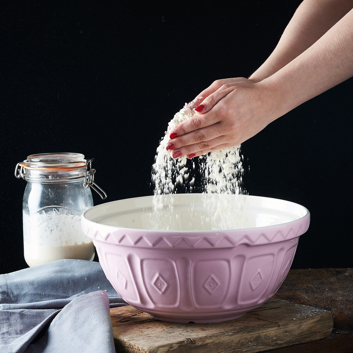 29cm Colourmix Mixing Bowl in Pink pink, MASON CASH