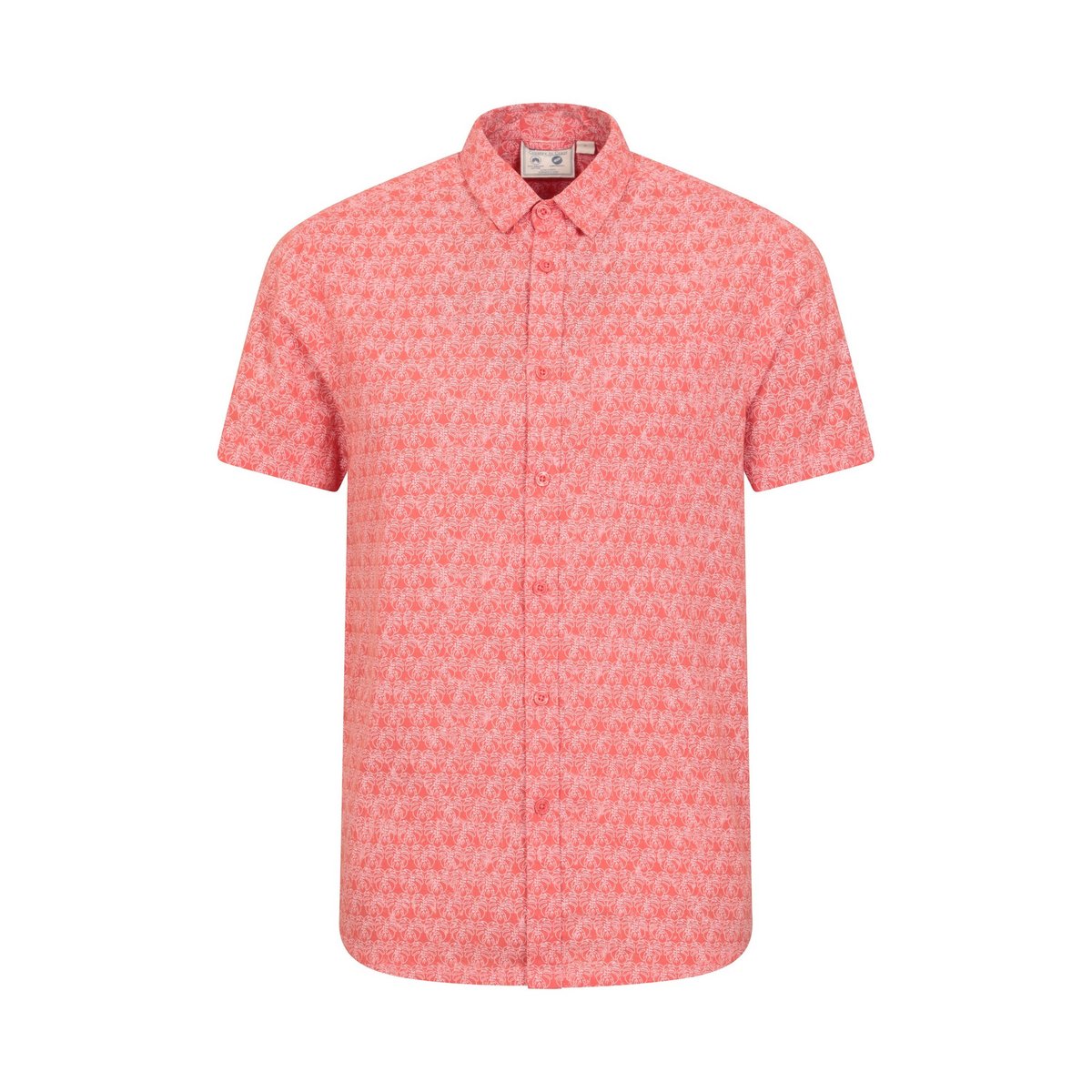 Chemise manches courtes motif/style imprimé intégral PRESTON ILLUSTRATION corail, MOUNTAIN WAREHOUSE