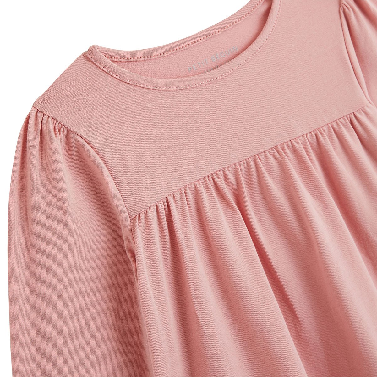 Lot de 2 t-shirts enfant manches longues Cléo rose, PETIT BEGUIN