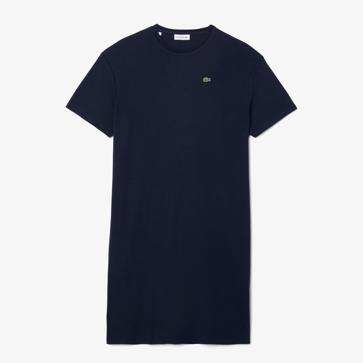 Robe t-shirt oversize coton bleu-166, LACOSTE