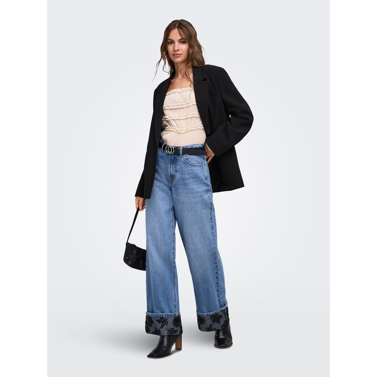 Jean À Jambe Large medium blue denim, ONLY