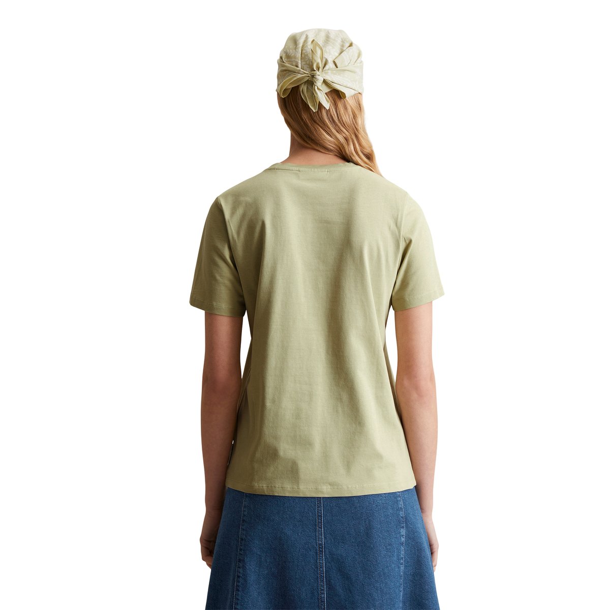 T-shirt DfC regular en coton organique vert, MARC O’POLO DENIM