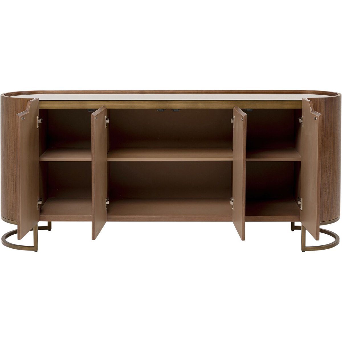 Buffet 4 portes, GIORGIO bois fonce, KARE DESIGN
