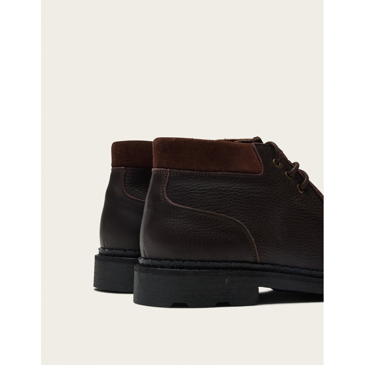 Bottines MOPA cuir grainé marron, ODAJE