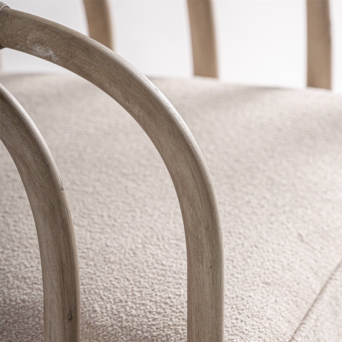 Fauteuil contemporain en rotin beige et rotin marron, RECOLLECTION