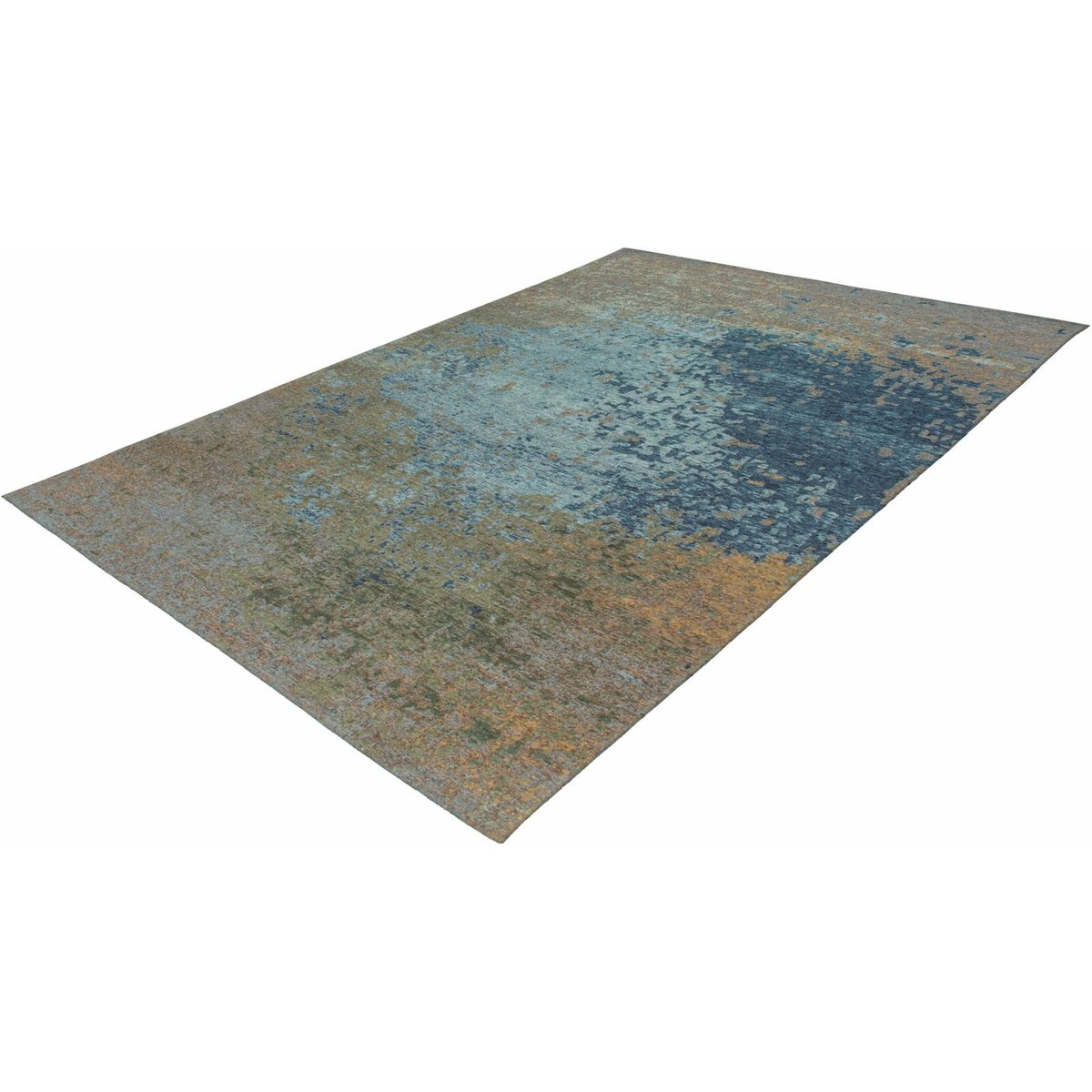 Tapis tissé rectangulaire, Blaze multicolore, bleu, ARTE ESPINA