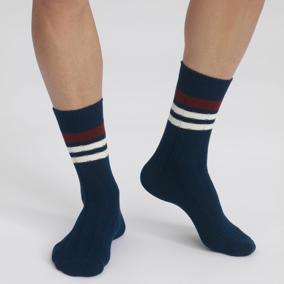 Paire de chaussettes hautes BAMBOU bleu marine, DIM