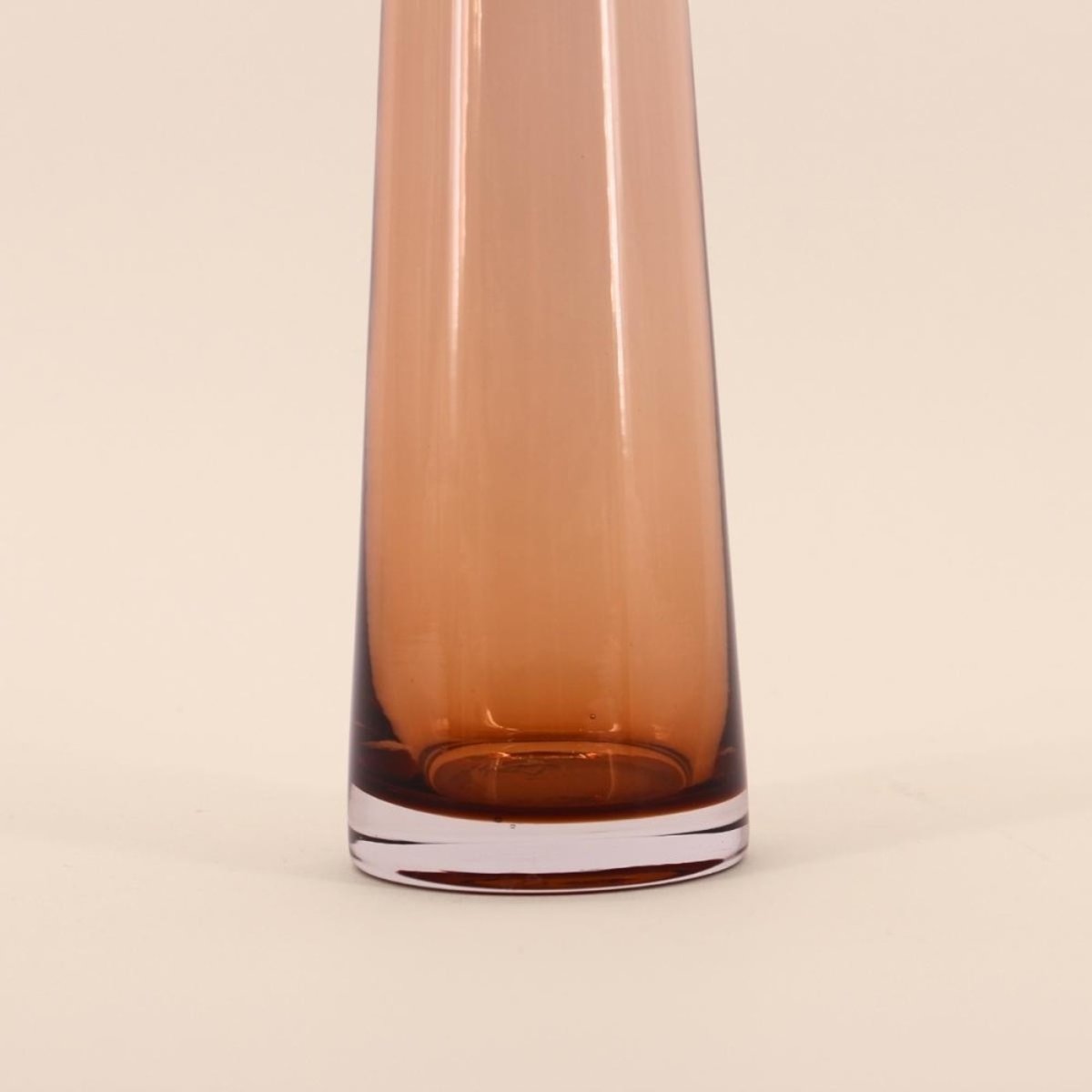 Vase en verre fait main, H30cm marron, DECOSTAR