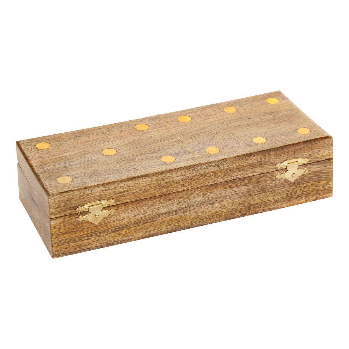 Jeu de dominos en manguier DALVA marron, ATMOSPHERA