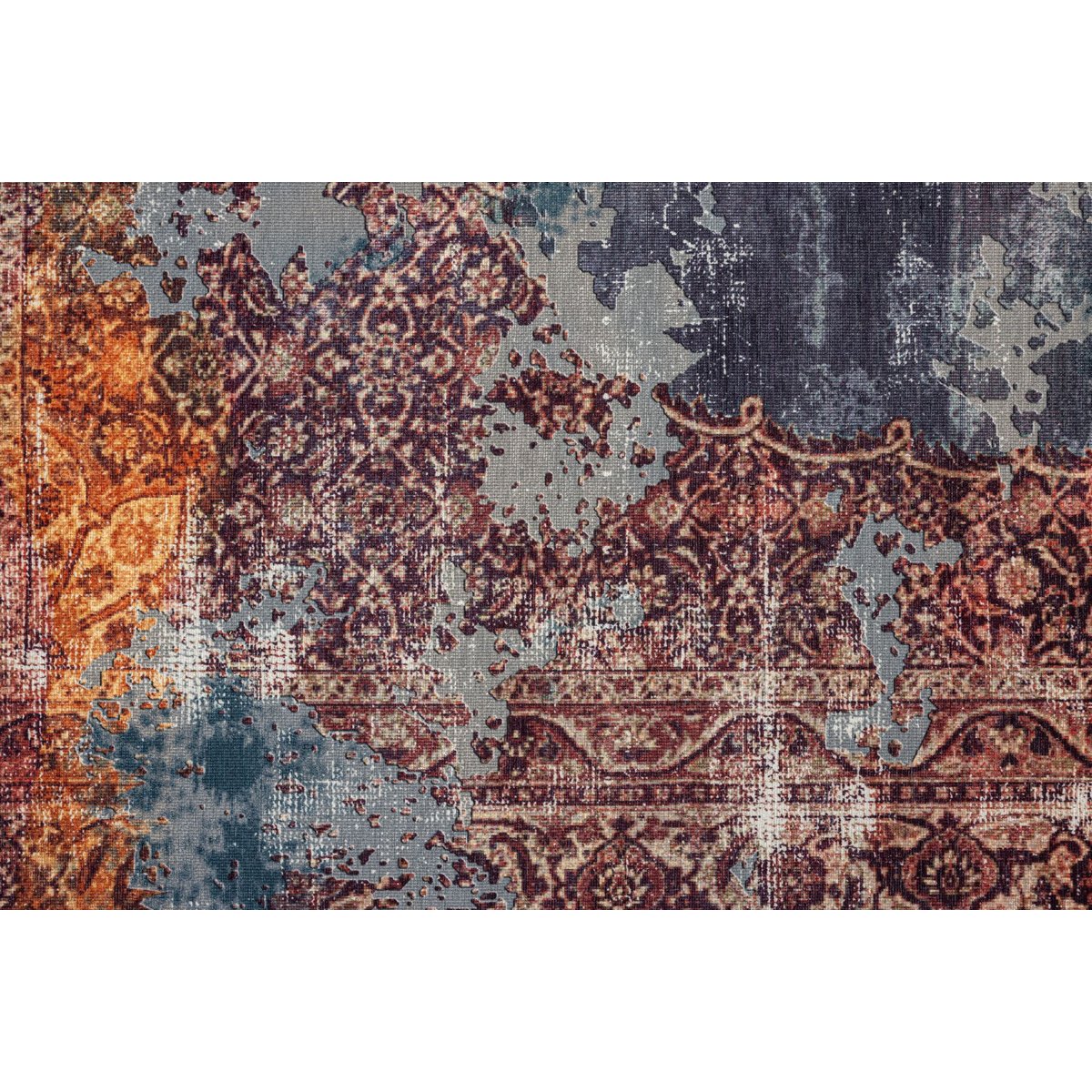 Tapis de salon imprimé - CECILIA orange, GINO FALCONE