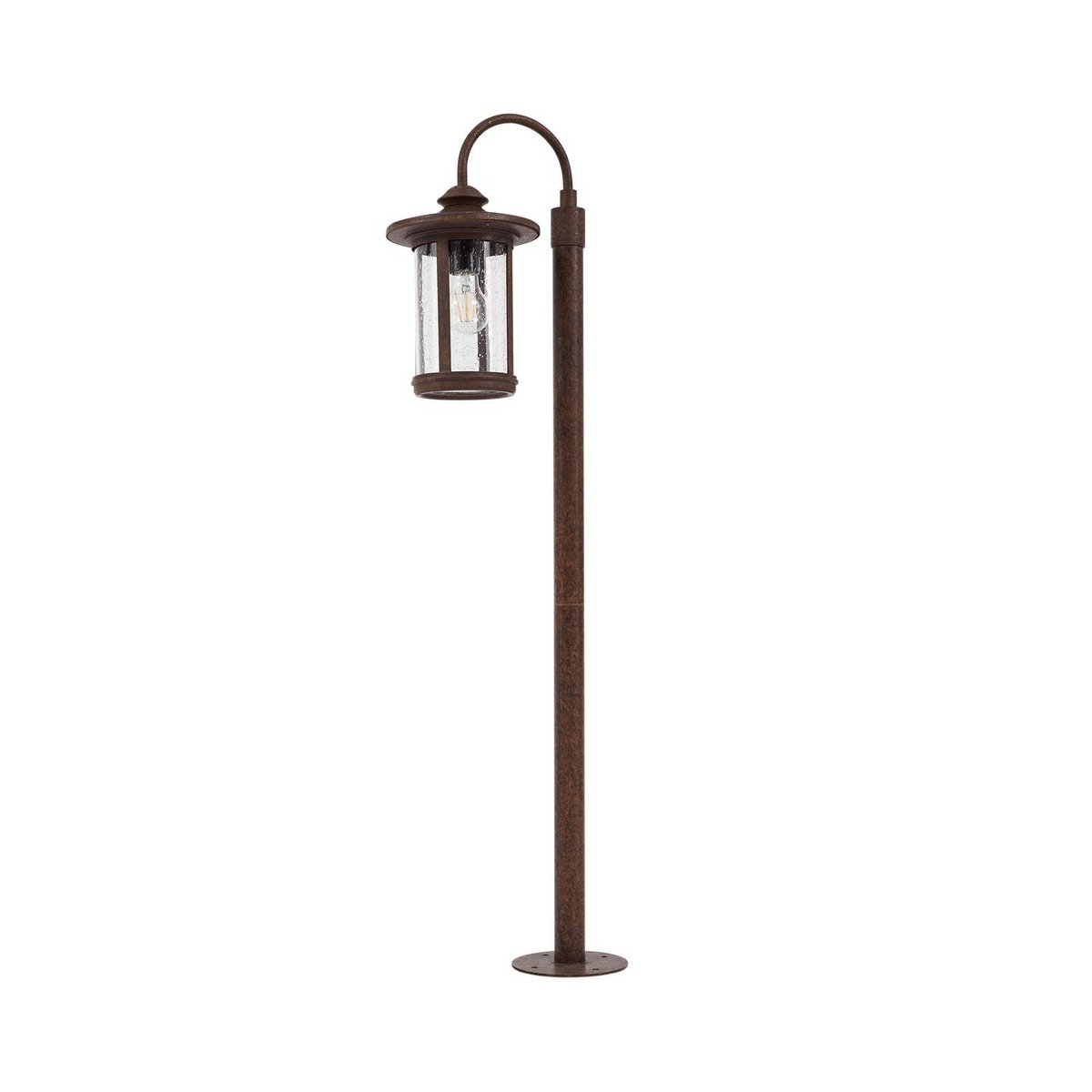Luminaire extérieur en aluminium antique rouille, transparent, LINDBY