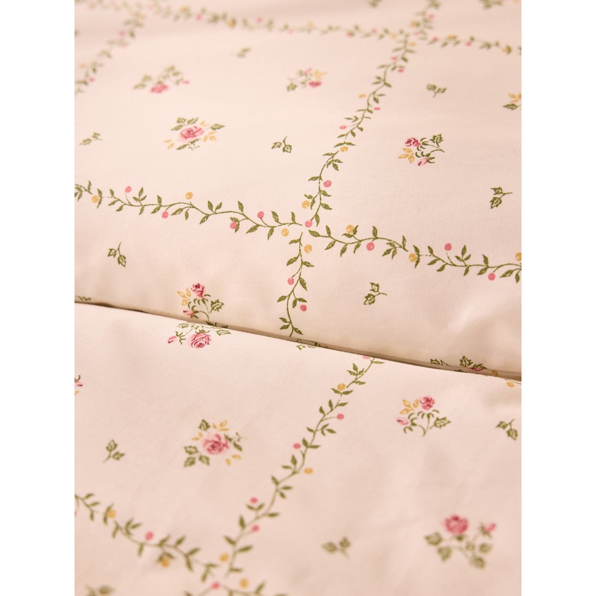 Housse de couette percale de coton "Léopoldine" imprimérime multico, CYRILLUS