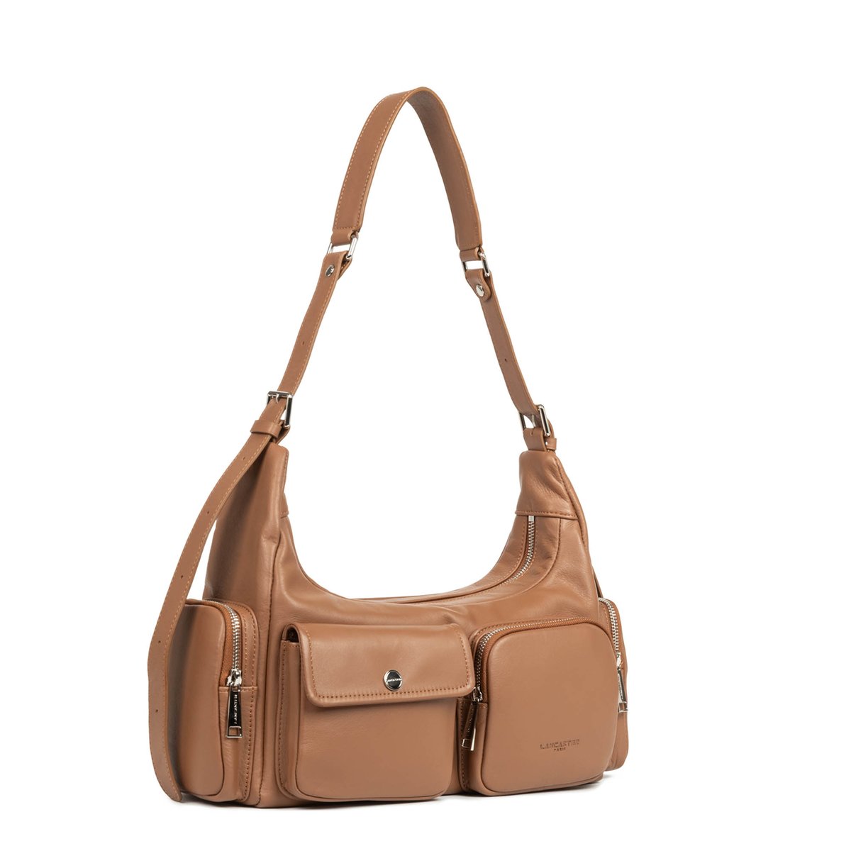 Sac besace SOFT CARAMELLA camel, LANCASTER