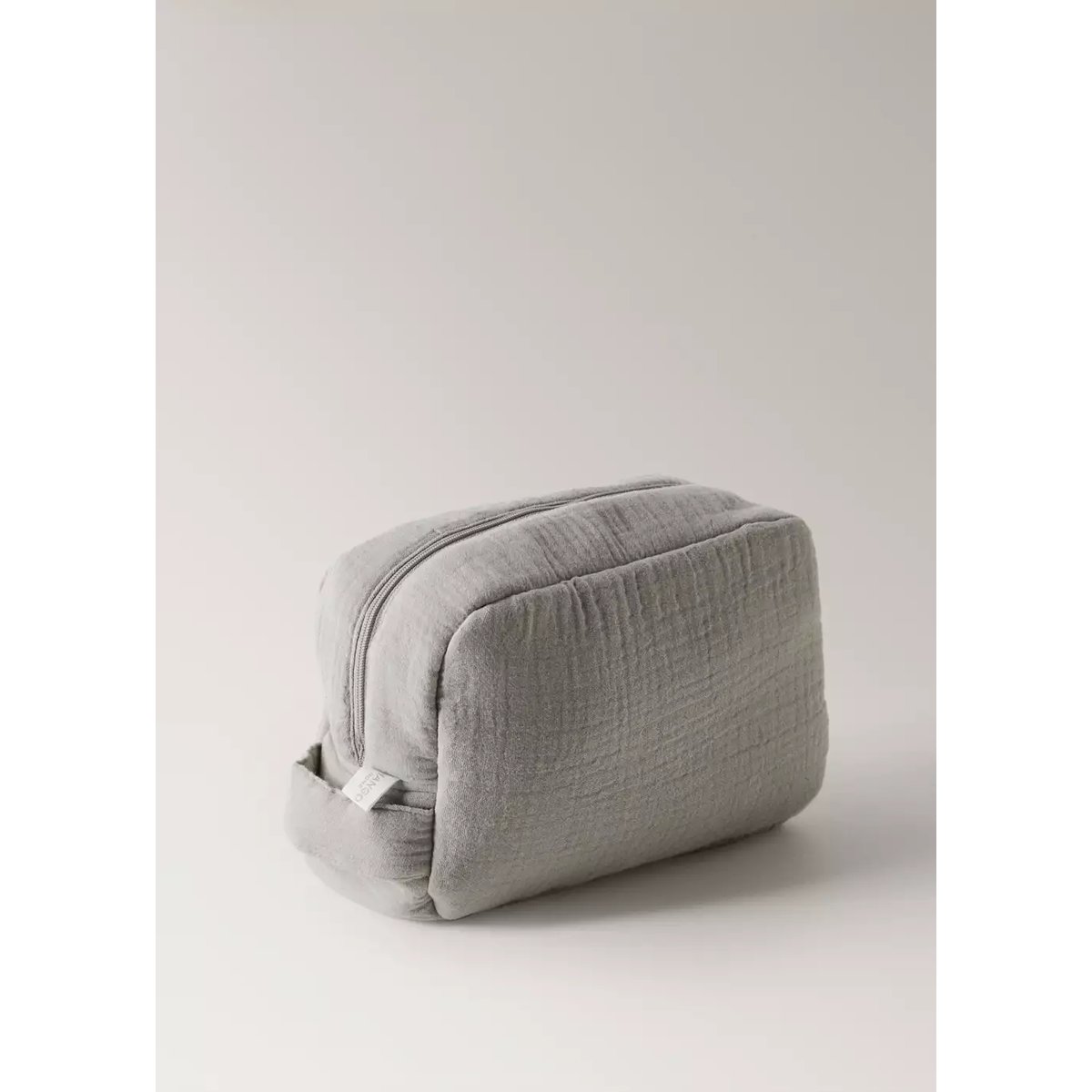 Trousse de toilette enfant en gaze de coton marron moyen, MANGO HOME
