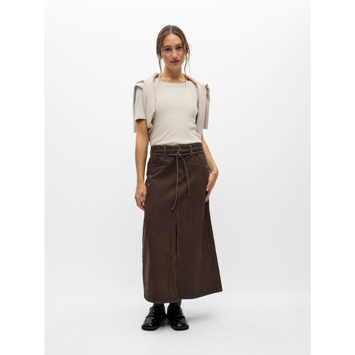 Jupe Mi-Longue marron - seal brown1, OBJECT