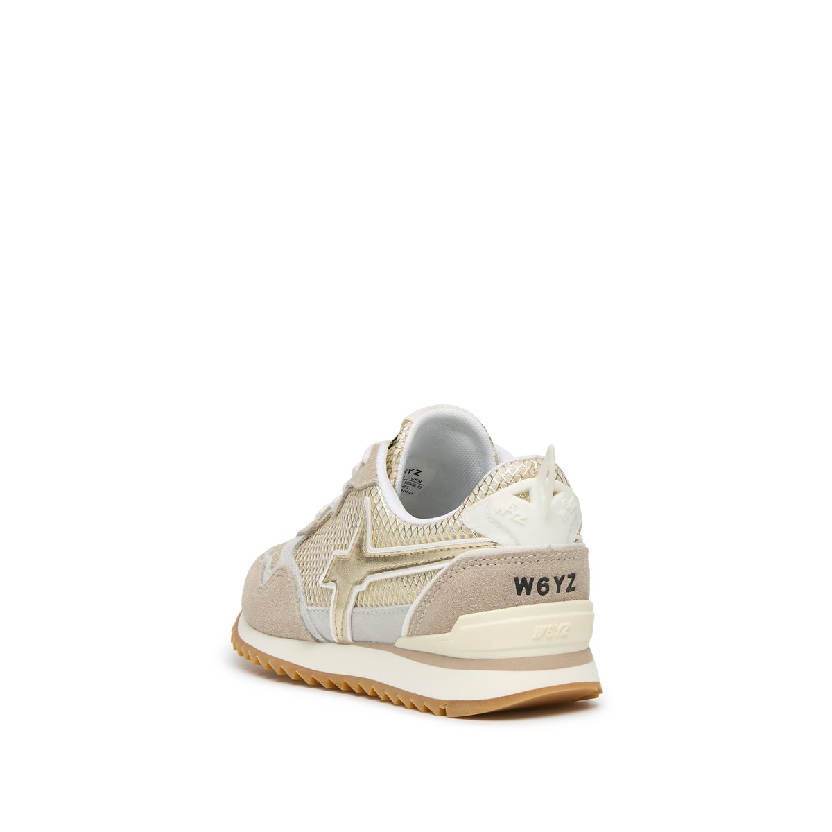 Baskets en daim et tissu technique JET-J. beige-or, W6YZ