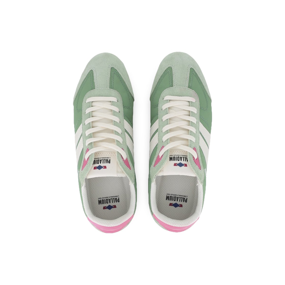 Baskets basses PALLARACER FLAME vert-rock green, PALLADIUM