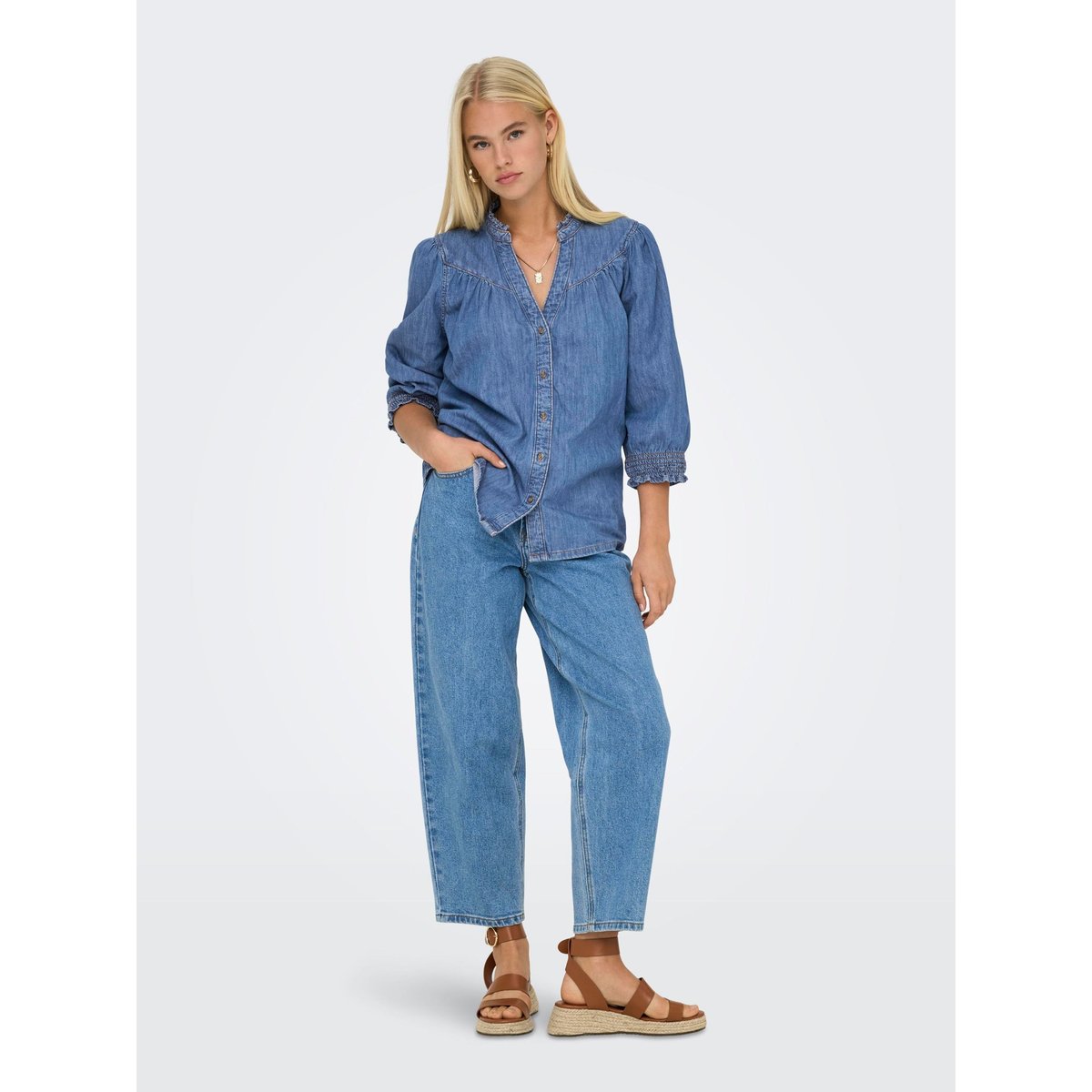 Chemise En Denim medium blue denim, ONLY