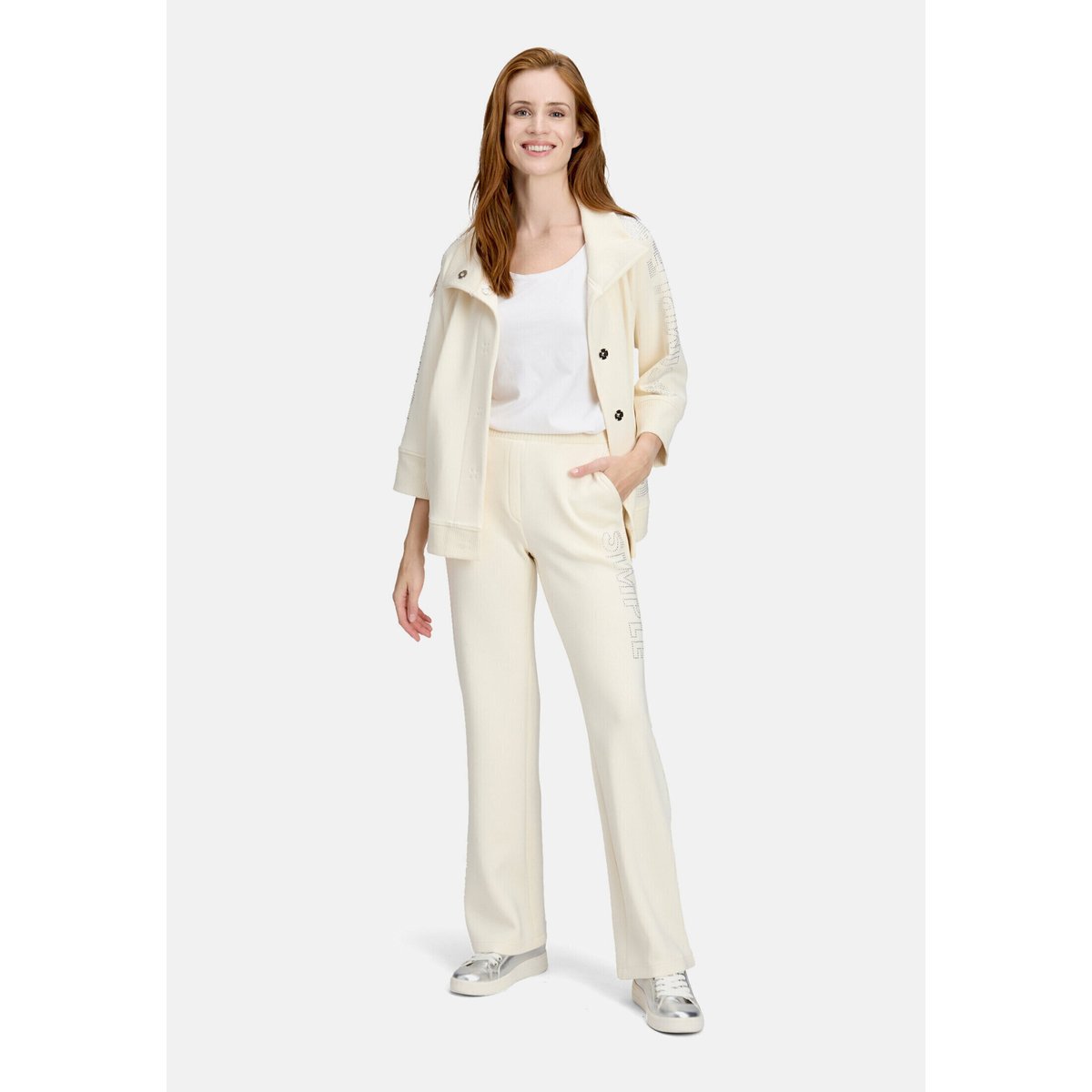 Pantalon à enfiler à poches extérieures antique white, BETTY BARCLAY