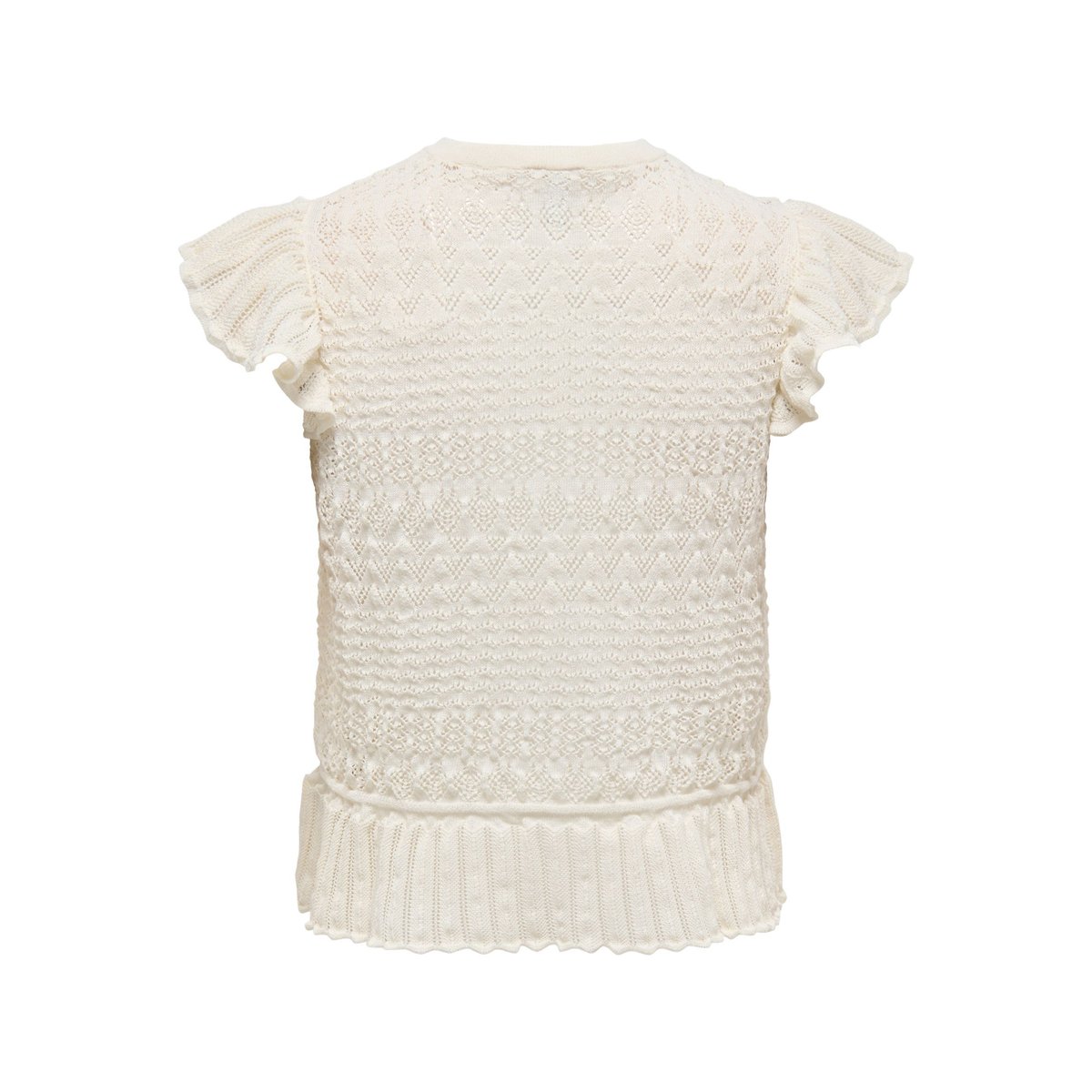 T-Shirt En Maille egret, ONLY