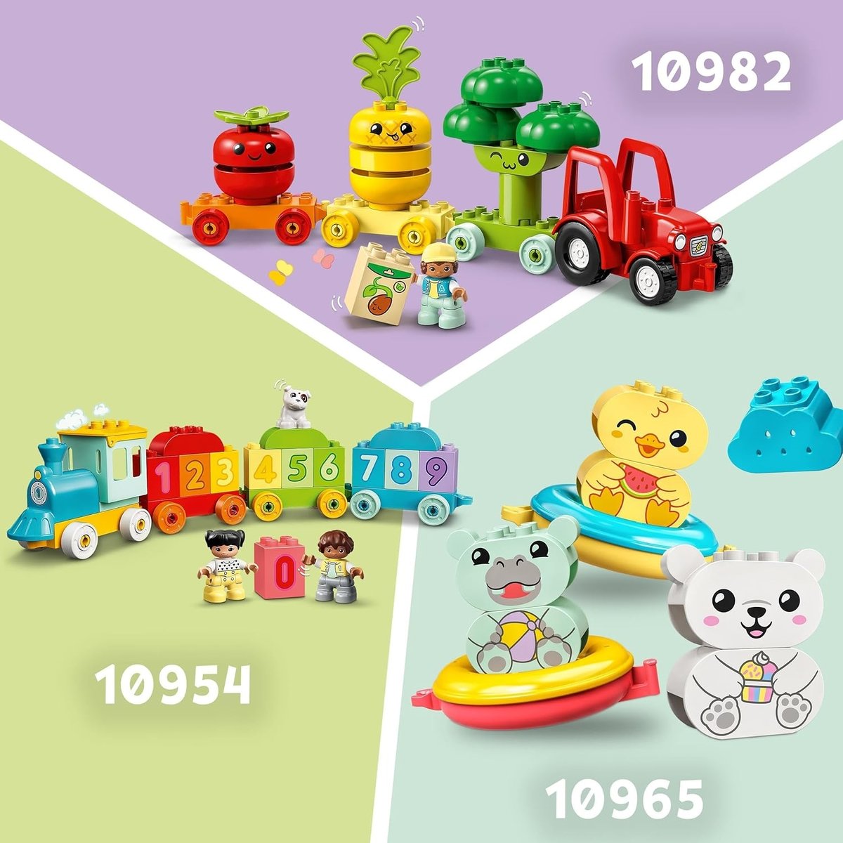 LEGO DUPLO - Mon Premier Train des Animaux - Set Éducatif Créatif 10412 multicolore, LEGO