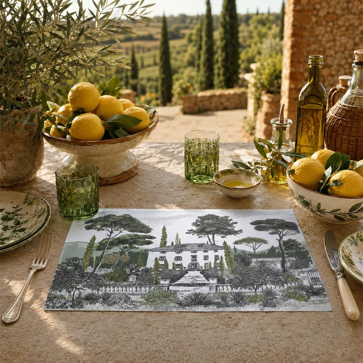 Set vinyle PALAZZINA verde, GARNIER THIEBAUT