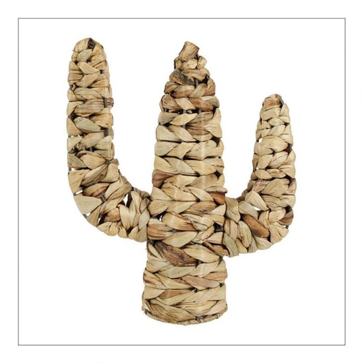 Cactus rotin naturel beige, DECORATIE