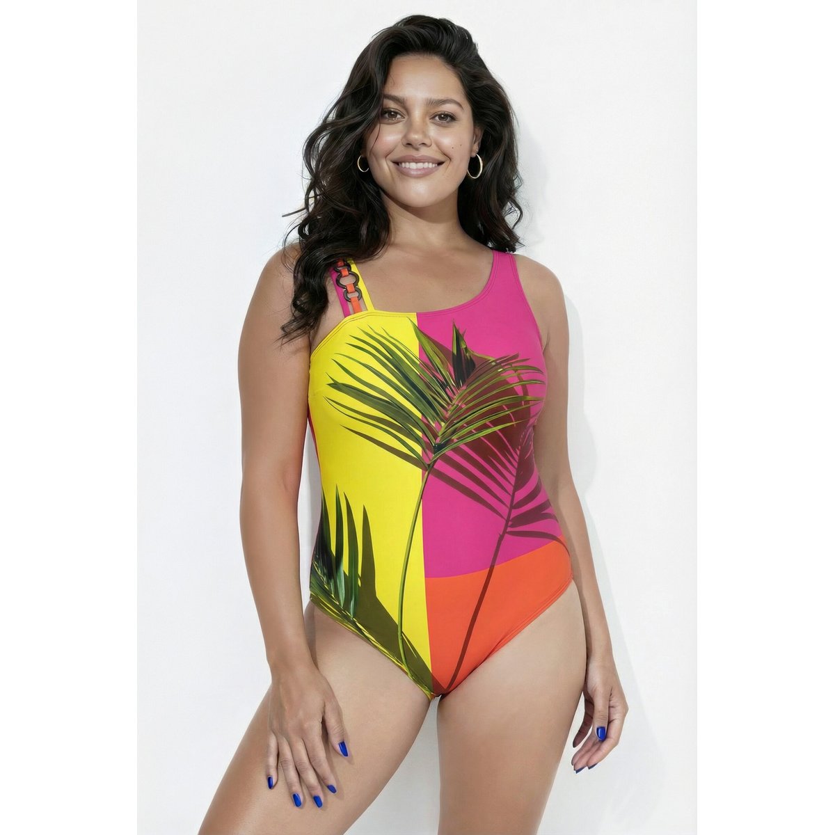 Maillot de bain à bonnets souples rose vif magenta, ULLA POPKEN