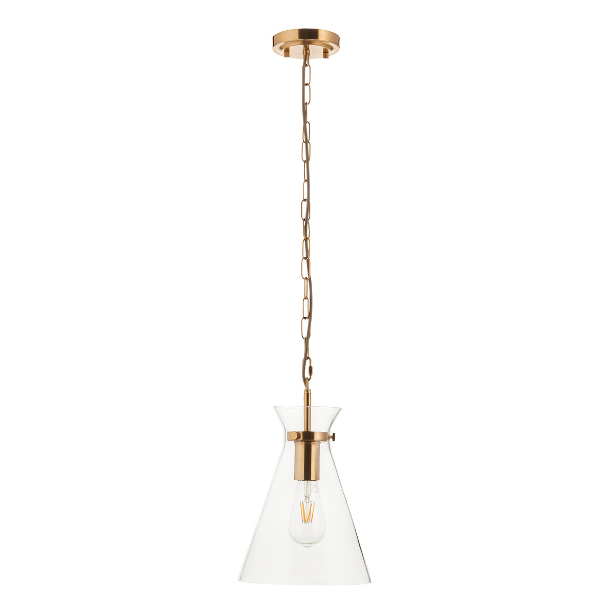 Henrietta Single Drop Pendant Light aged brass, ÉDITÉ